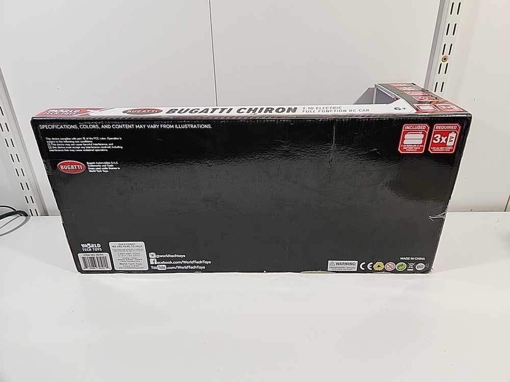 WORLD TECH TOYS Bugatti Chiron - 1:14 Scale Cracked Windshield