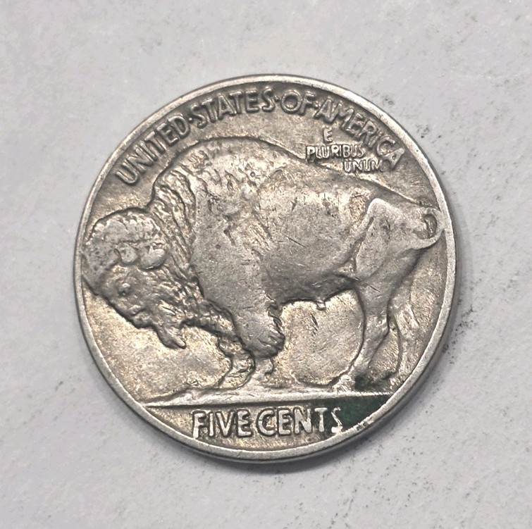 1936 Buffalo Nickel Double Die Obverse
