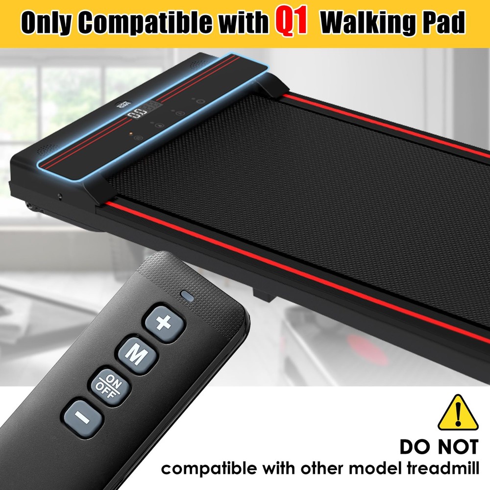 Saillong Treadmill Remote Control Replacement, Walking Pad Black