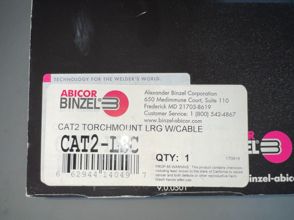 Abicor Binzel CAT2 Torchmount LRG W/Cable
