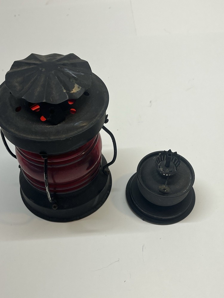 Vintage 6” Lantern Red Preowned