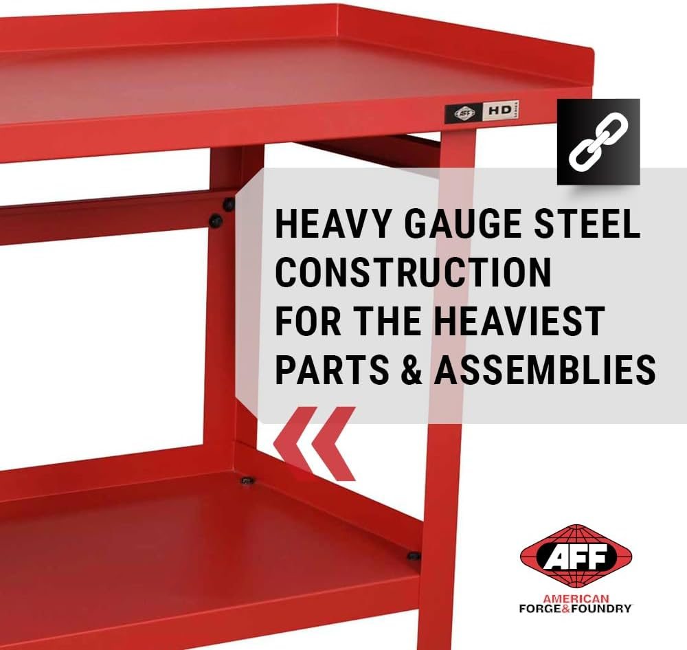 Workbench - Heavy Duty Work Table with Storage Shelf - 1300 LB Capacity (Multipl