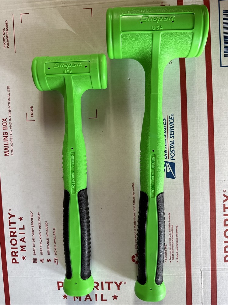 Snap-on Soft Grip Dead Blow Hammer Set. Green