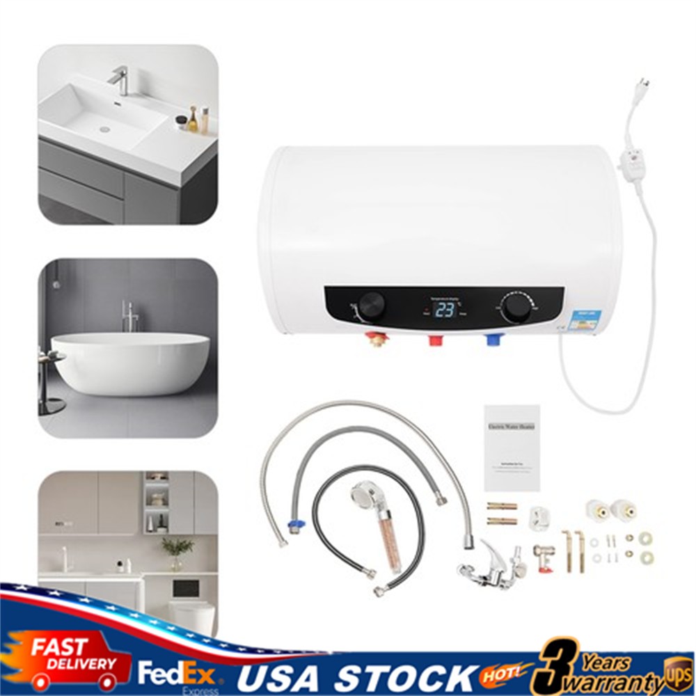 50L Tank Electric Hot Water Heater Warmer Heating Boiler Bathroom Shower Kitchen