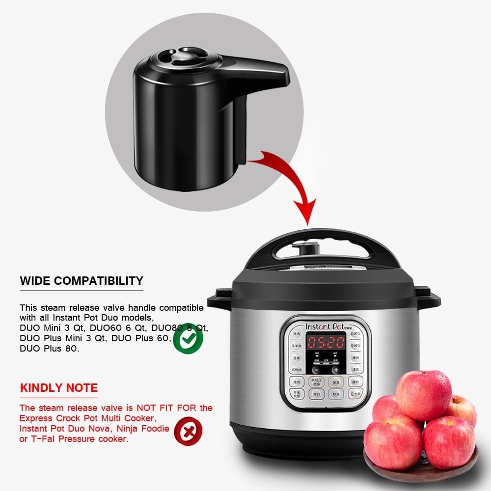 Wide Compatibility Steam Release Valve for Instant Pot Duo Plus Mini & Regular