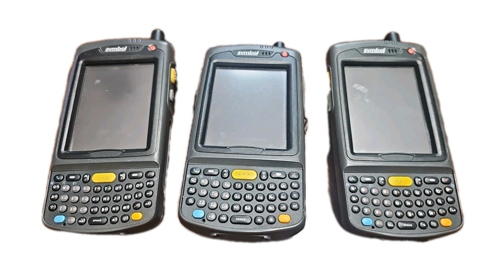 LOT OF 3 Symbol MC 7004 PDA Barcode Scanner