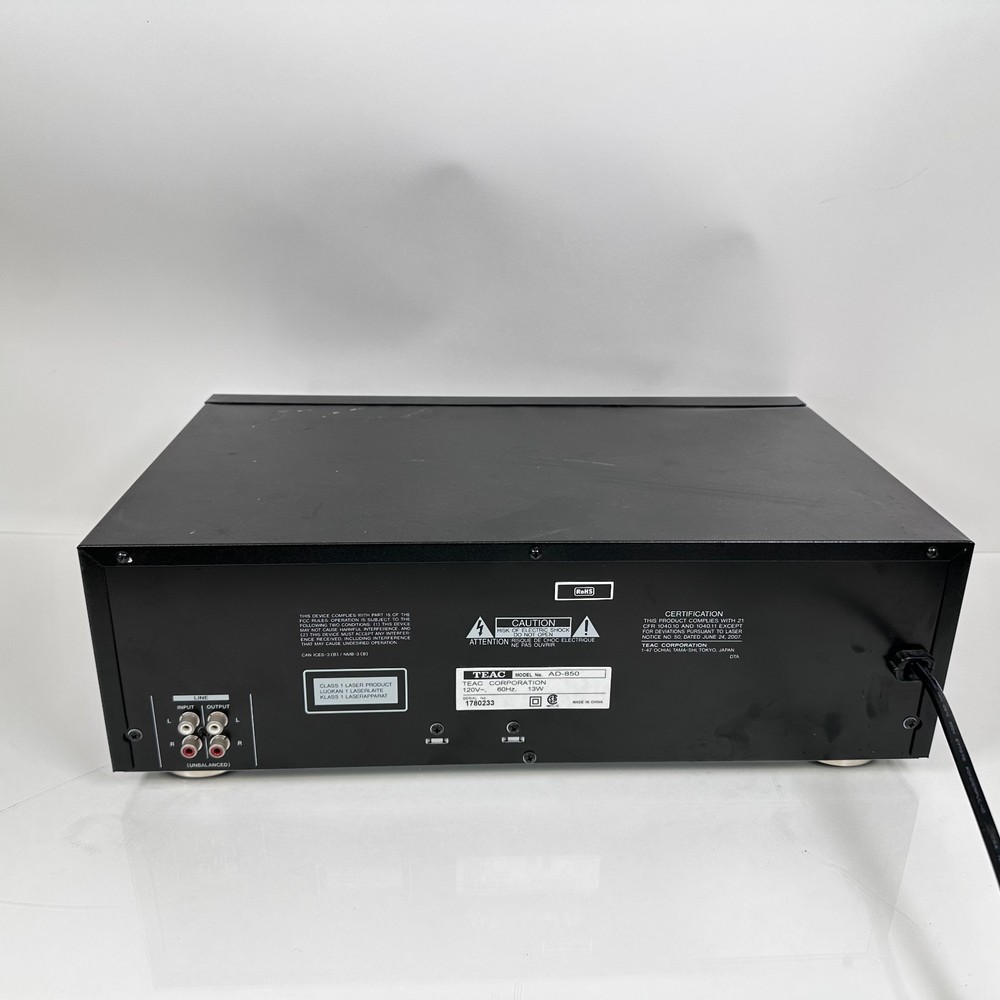 TEAC AD-850 Cassette Deck CD Player USB Memory Recording & Playing; AS-IS