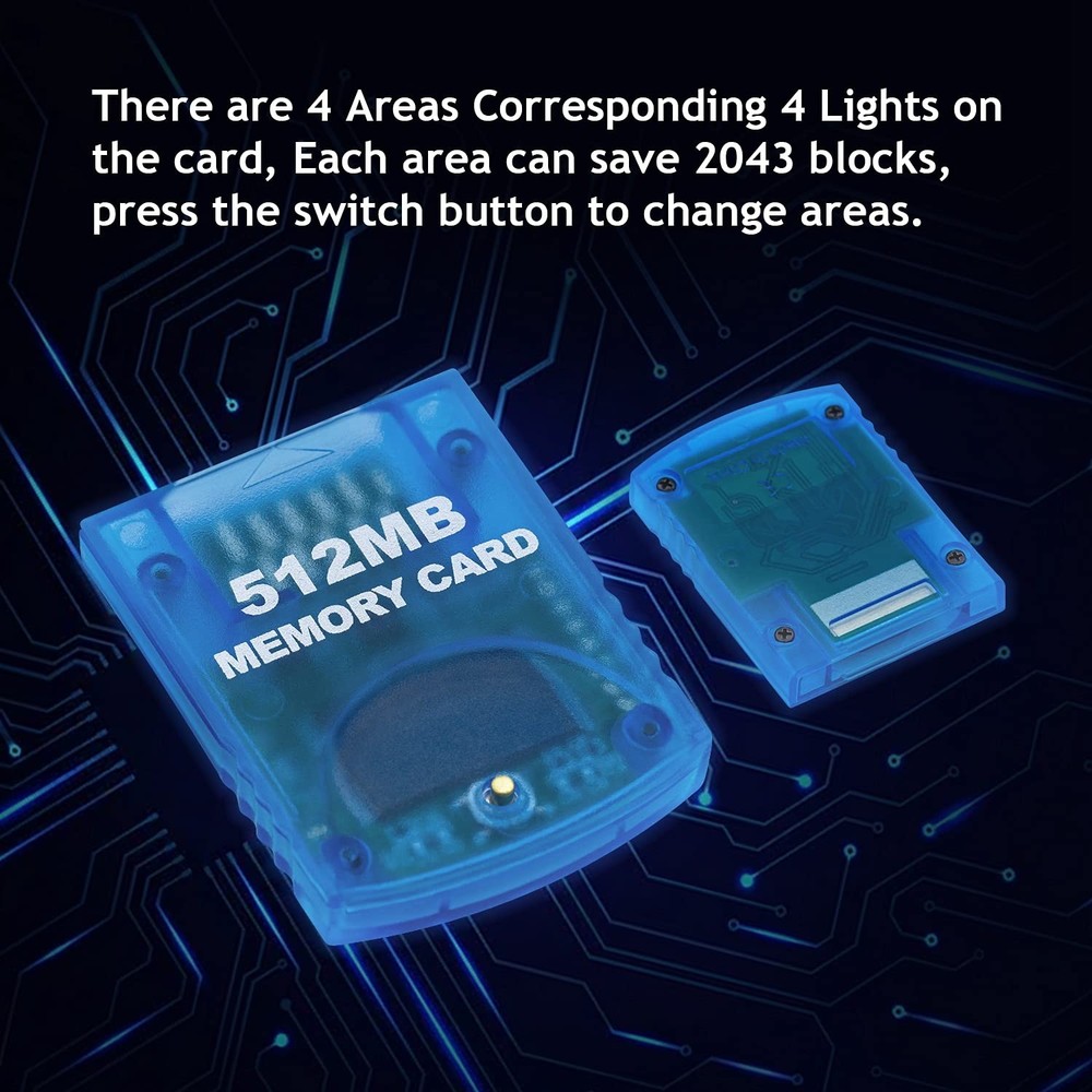 Mcbazel Gamecube Memory Cards,Memory Card Compatible with Blue 512MB