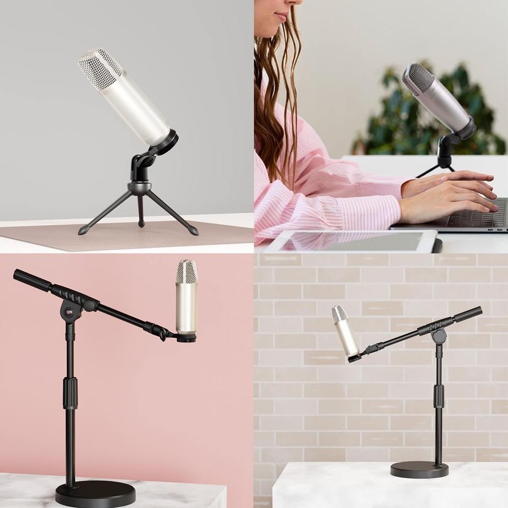 Condenser Microphone Holder Standard Interface Thread Compatible with Stand D...