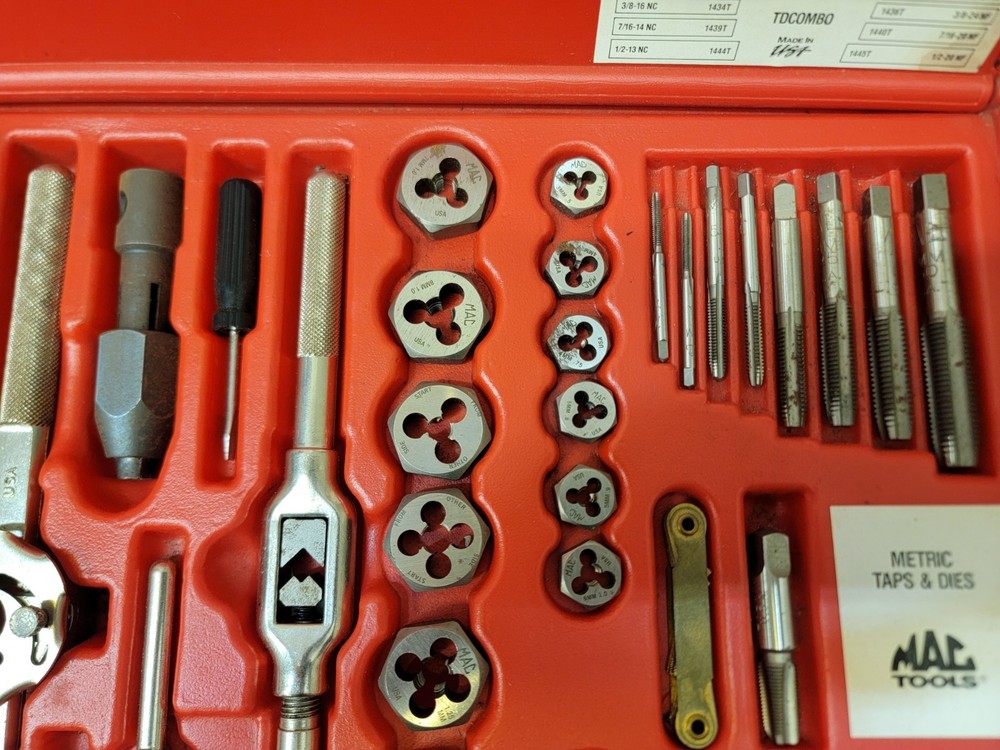 Mac Tools TDCOMBO Tap and Die Set...missing a piece
