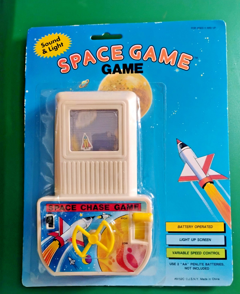 VINTAGE JSNY SOUND & LIGHT HANDHELD SPACE GAME NEW