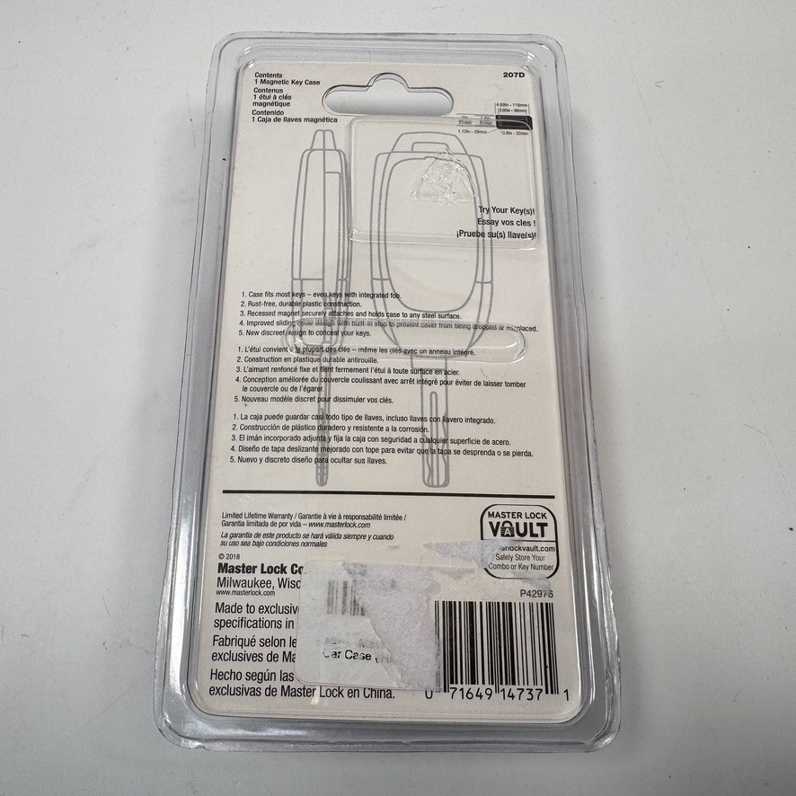 Master Lock 207D Hide-A-Key Magnetic Lock Box Car