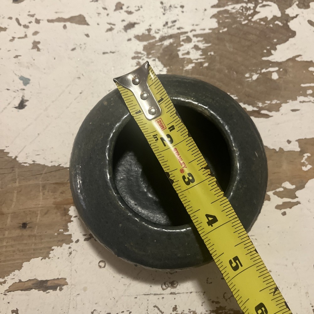 Studio Art Pottery Pot Succulent Planter 4.75”Boho Chic Blue/Grey