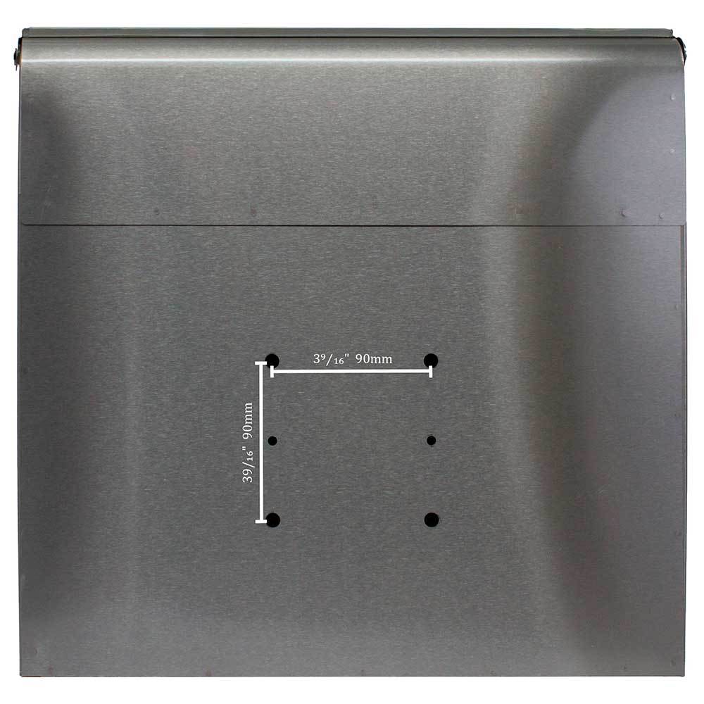 Qualarc, Modern, Compton locking mailbox, stainless steel