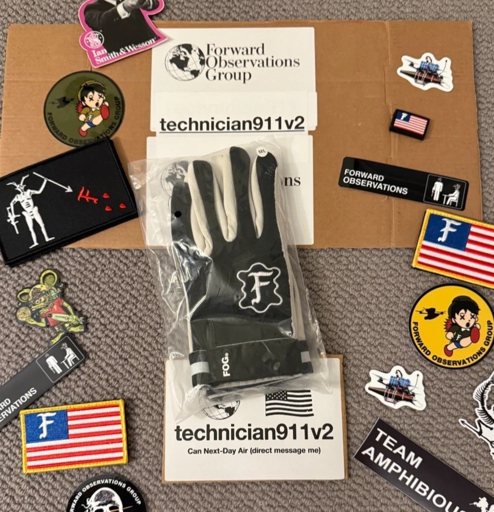 Forward Observations Group Gloves D1CK BEATERS M/L WHITE