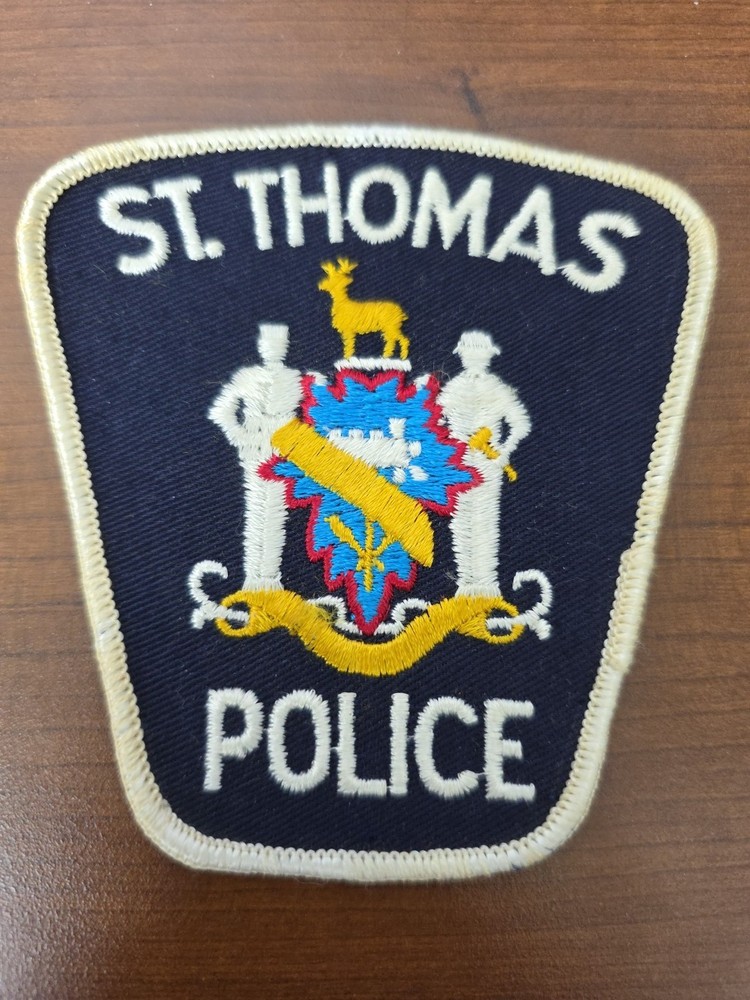 St. Thomas Police  Canada Shoulder Patch Obsolete Vintage