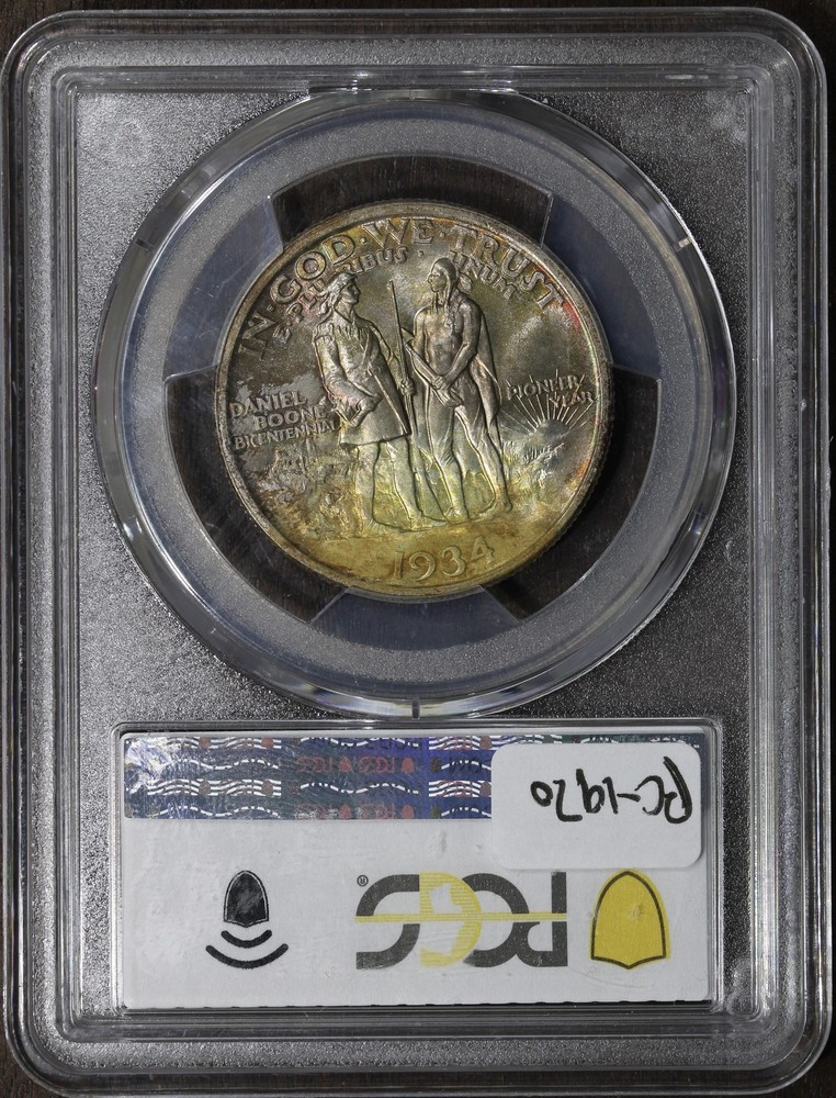 1934 (MS67+ CAC) Boone Commemorative Half Dollar 50C PCGS - PLUS