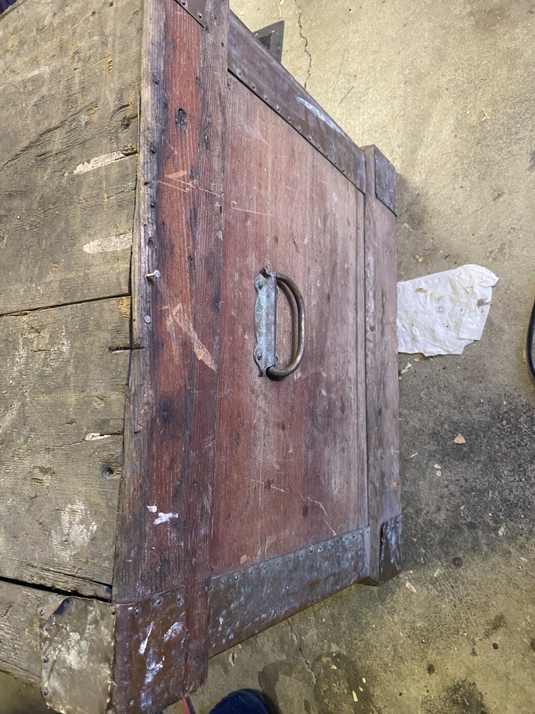 Antique Flat Top Trunk, Vintage, All Original