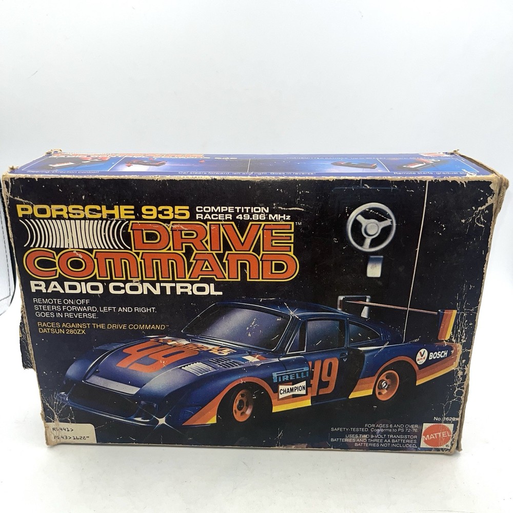 Vintage Porsche 935 Drive Command Mattel Untested No Remote