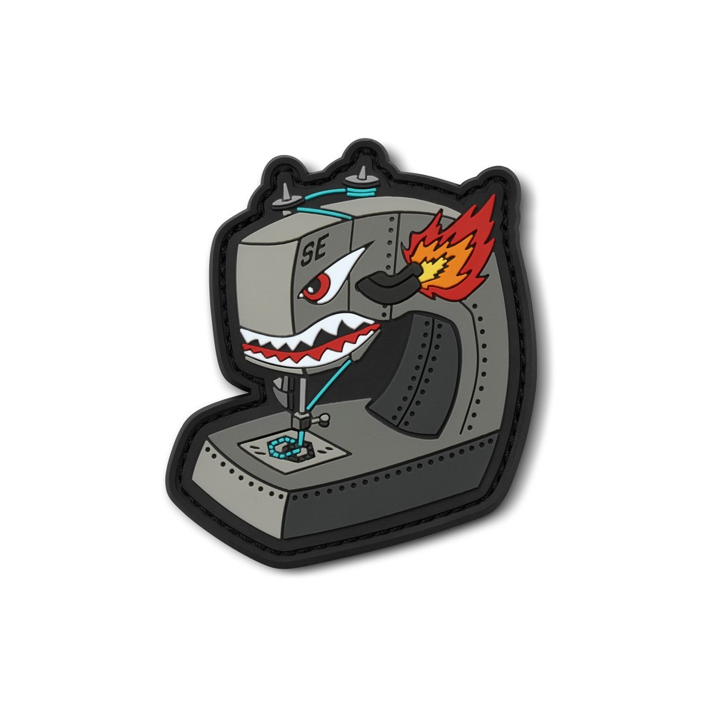 [SAVIOR] Angry Sewing Tactical Morale PVC Patch Rubber w/ Hook Back Panel Fun