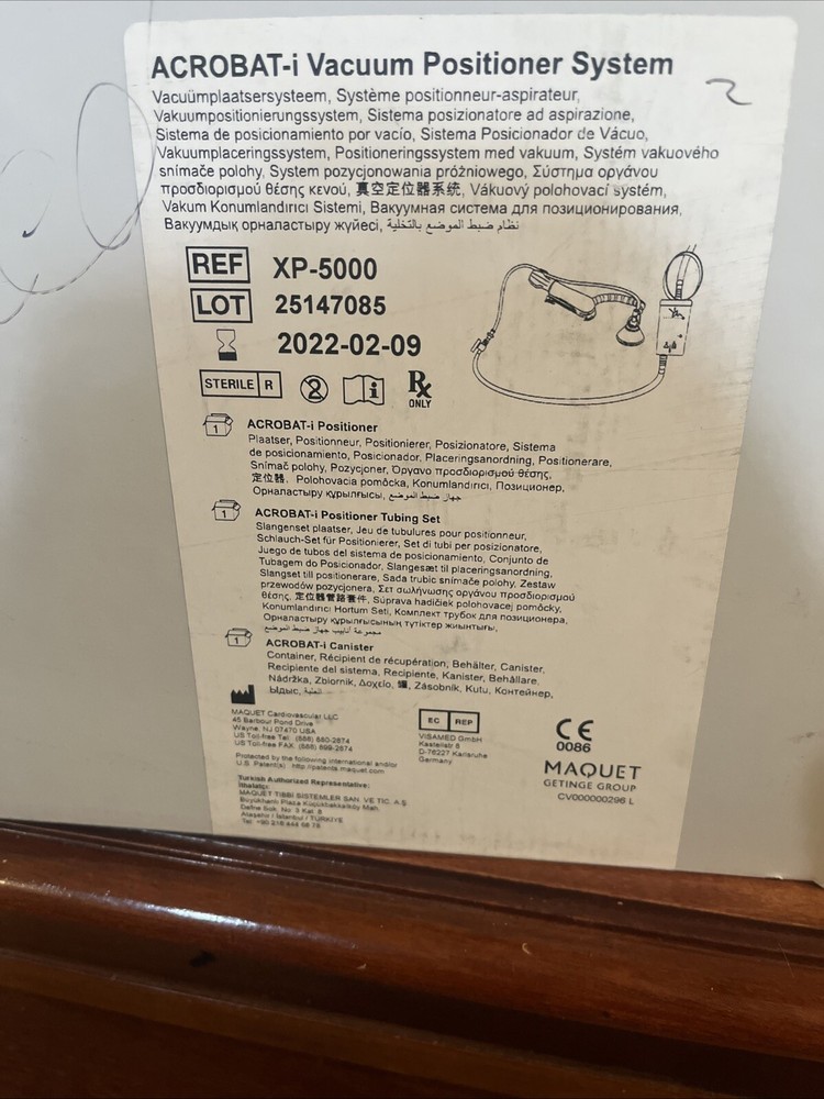 Getinge ACROBAT-i Vacuum Positioner System Ref: XP-5000Z