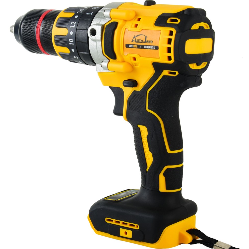 13mm Cordless Brushless Compact Impact Drill Driver Tools For Dewalt 20V Battery