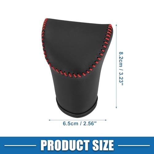 Automatic Gear Shift Knob Cover Sheath Transmission Boot Shift Lever for Red