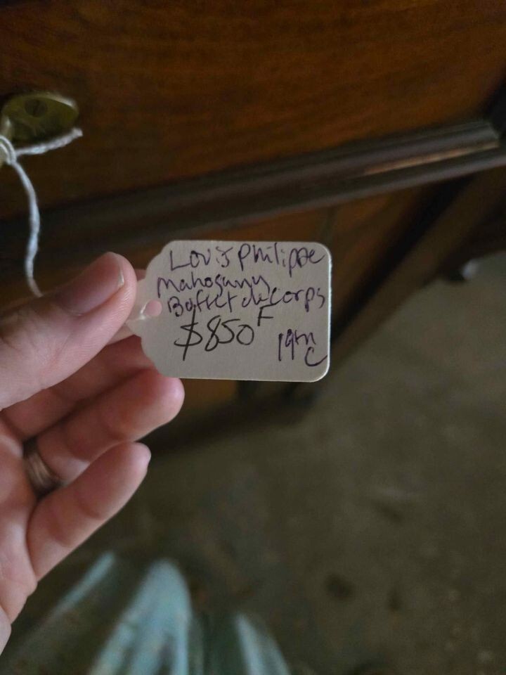 French Louis Philippe Buffet with Mirror