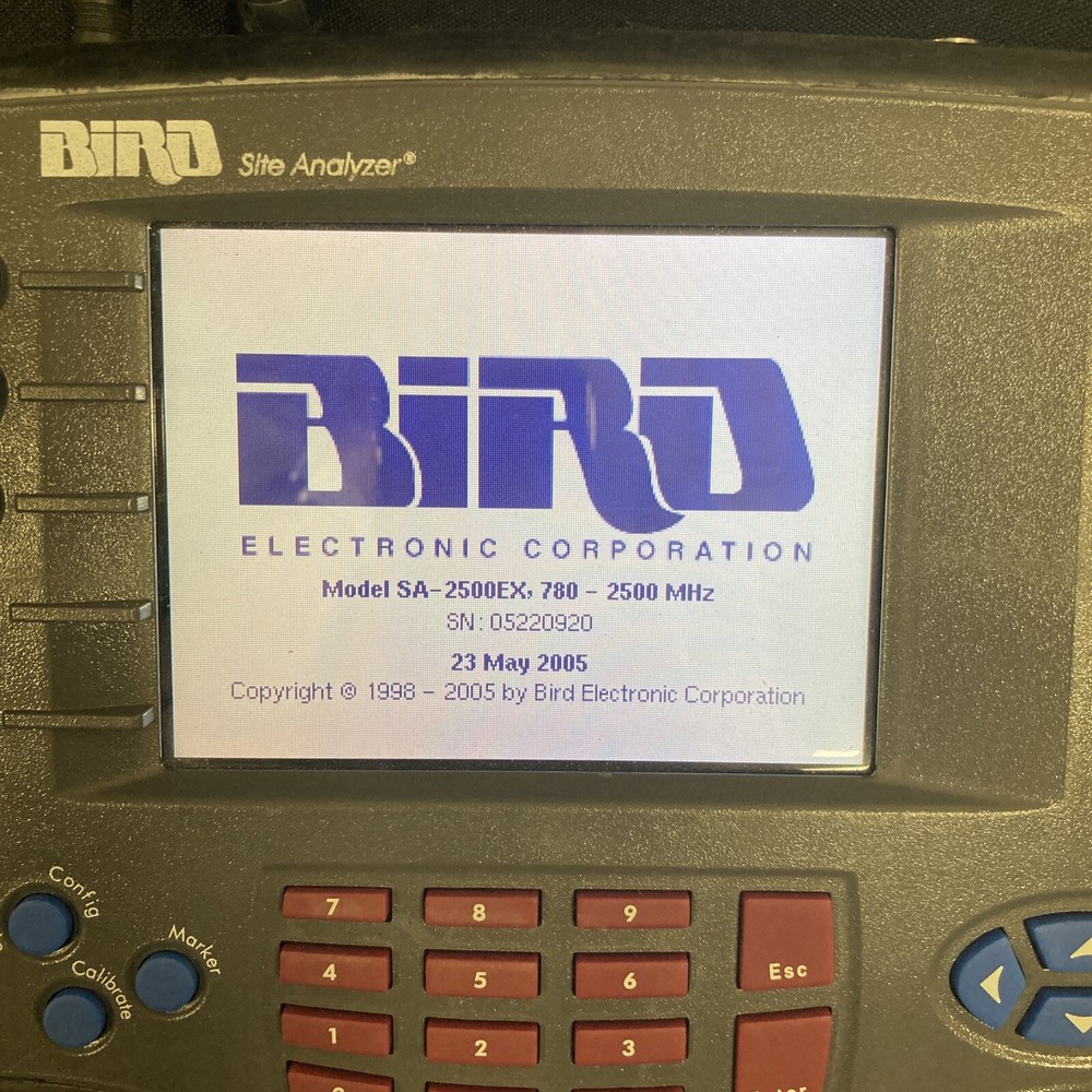 Bird Site Analyzer Model SA-2500EX 780-2500 MHz