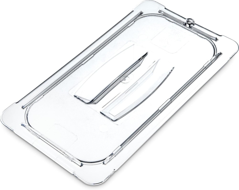 Universal Third Size Food Pan Lid - Clear Polycarbonate & Dishwasher Safe