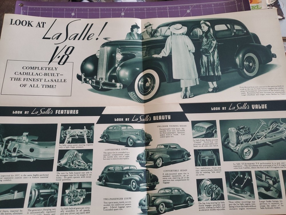 1937 LA Salle Brochure