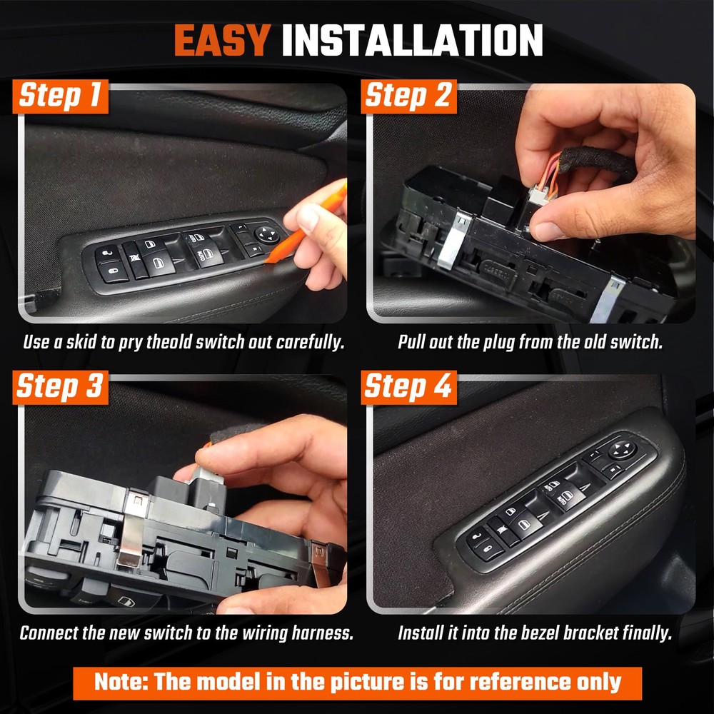 Power Window Switch & Panel for Chevy 2003-2007 Driver Side US New 1pcs 15883320