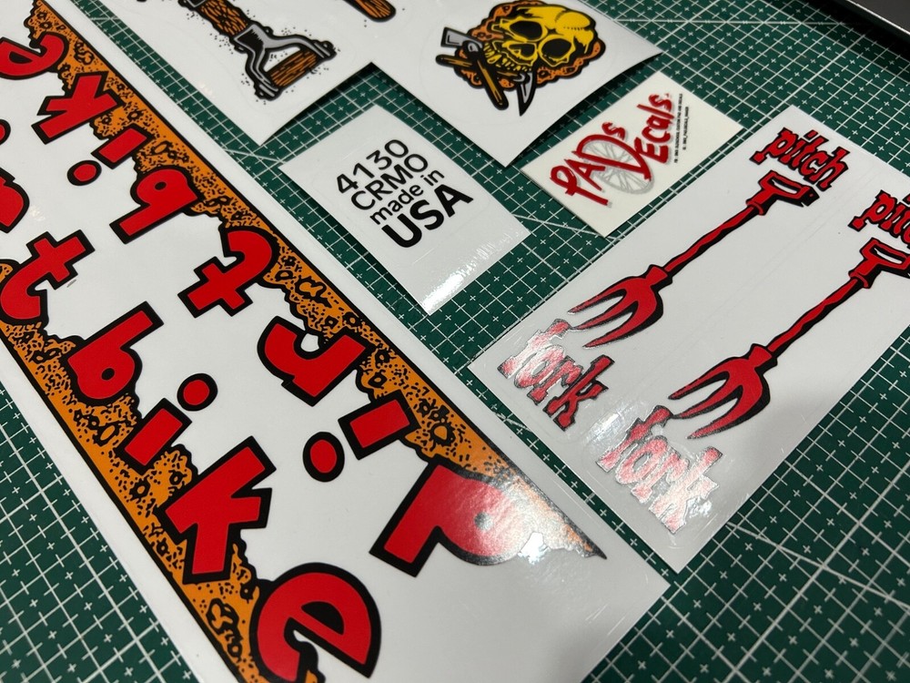 S&M Bikes sticker decals