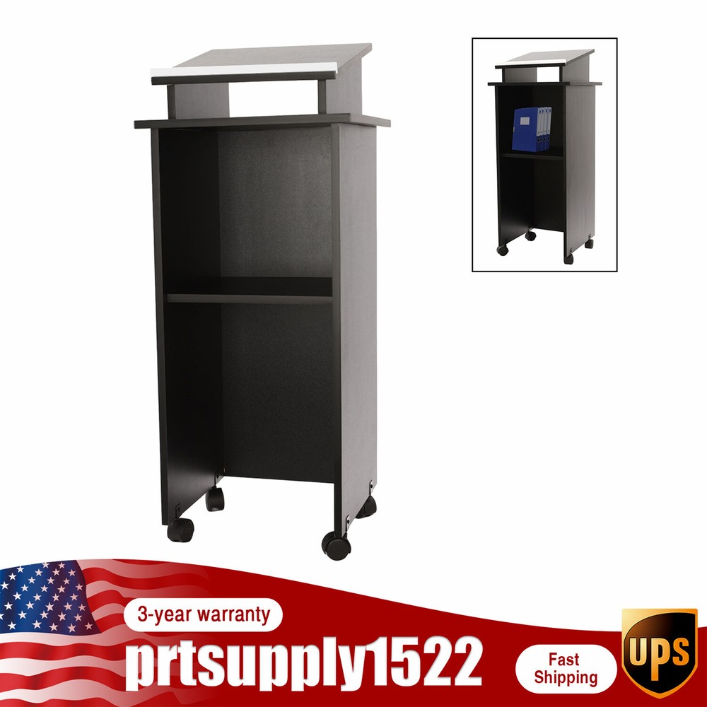 Mobile Presentation Stand Lectern Presentation Standing Classroom Desk Church