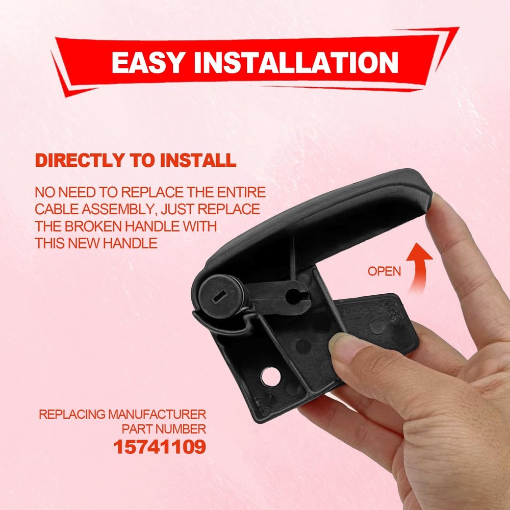 Hood Latch Release Handle Interior Pull Fits GMC C1500 K1500 1995-2007