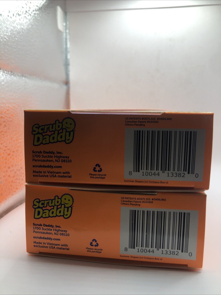 2 Scrub Daddy Beach Buddies Octopus Summer Special Edition FlexTexture Scrubber
