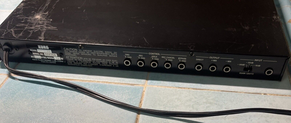 Korg SDD-1000 Digital Delay Effect Signal Processor Rackmount Works Ships Free