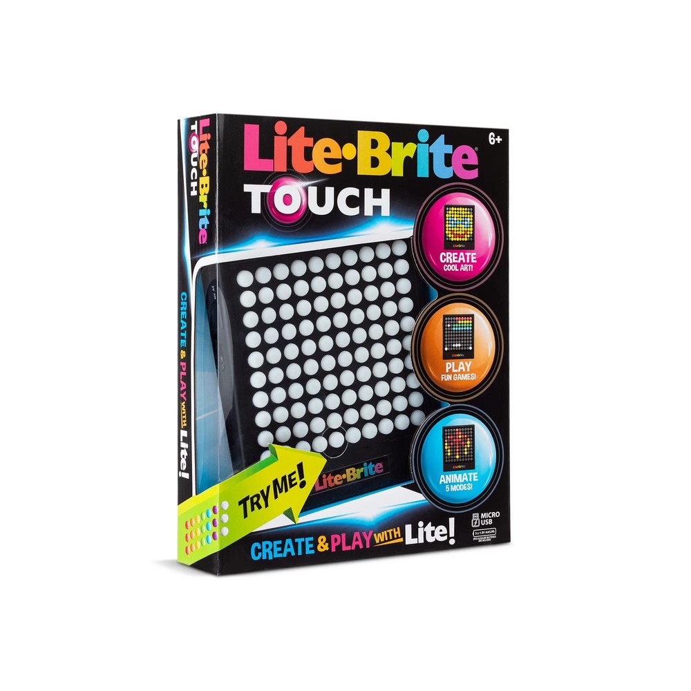Lite-Brite Touch Sensory Learning Toy - Create, Play, Animate, Ages 6+