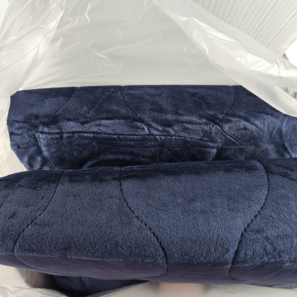 The Cozee Battery Powered Heating Blanket Navy Blue
