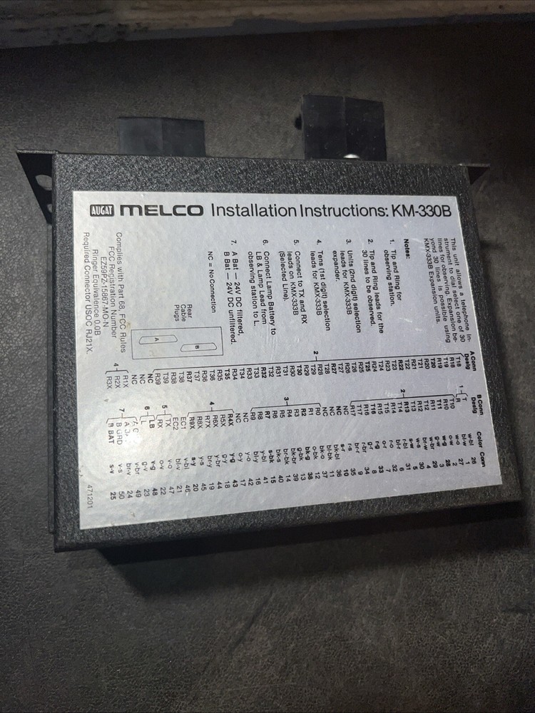Melco KM-330B 30 Service Observing Unit