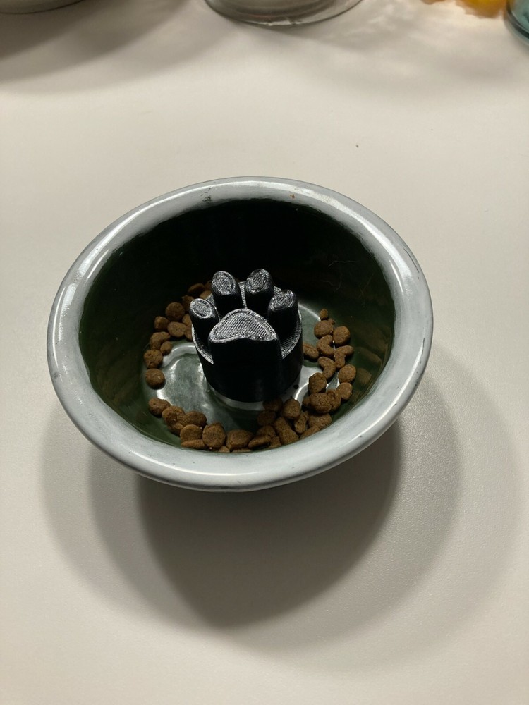 Cat Kitten Slow Feed Gobbler Bowl Insert