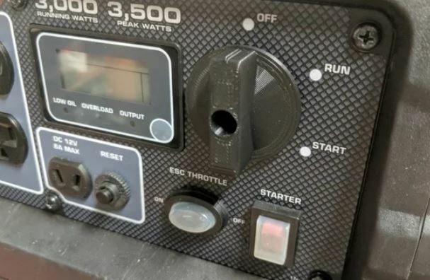 Predator 3500w watt Run/Choke Knob New Generator