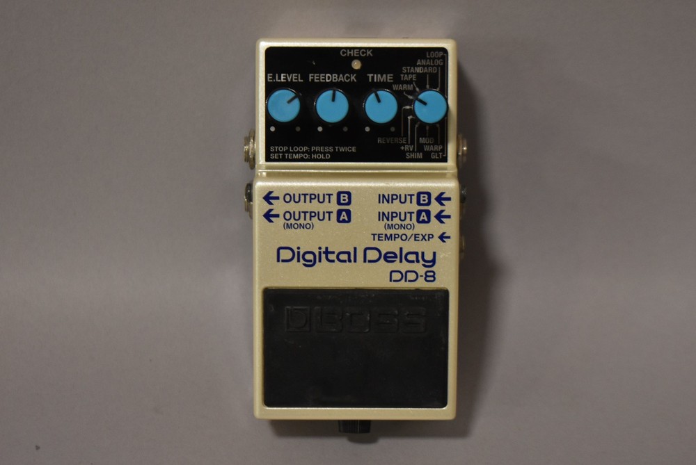 Boss DD-8 Digital Delay White Effects Pedal