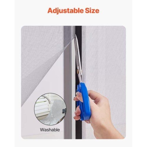 Window Screen Replacement 100 ft × 96 in Window Screen Mesh DIY Adjustable