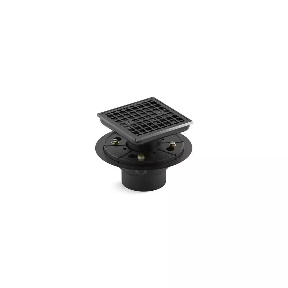 Clearflo Square Design Tile-In Shower Drain, Vibrant Titanium
