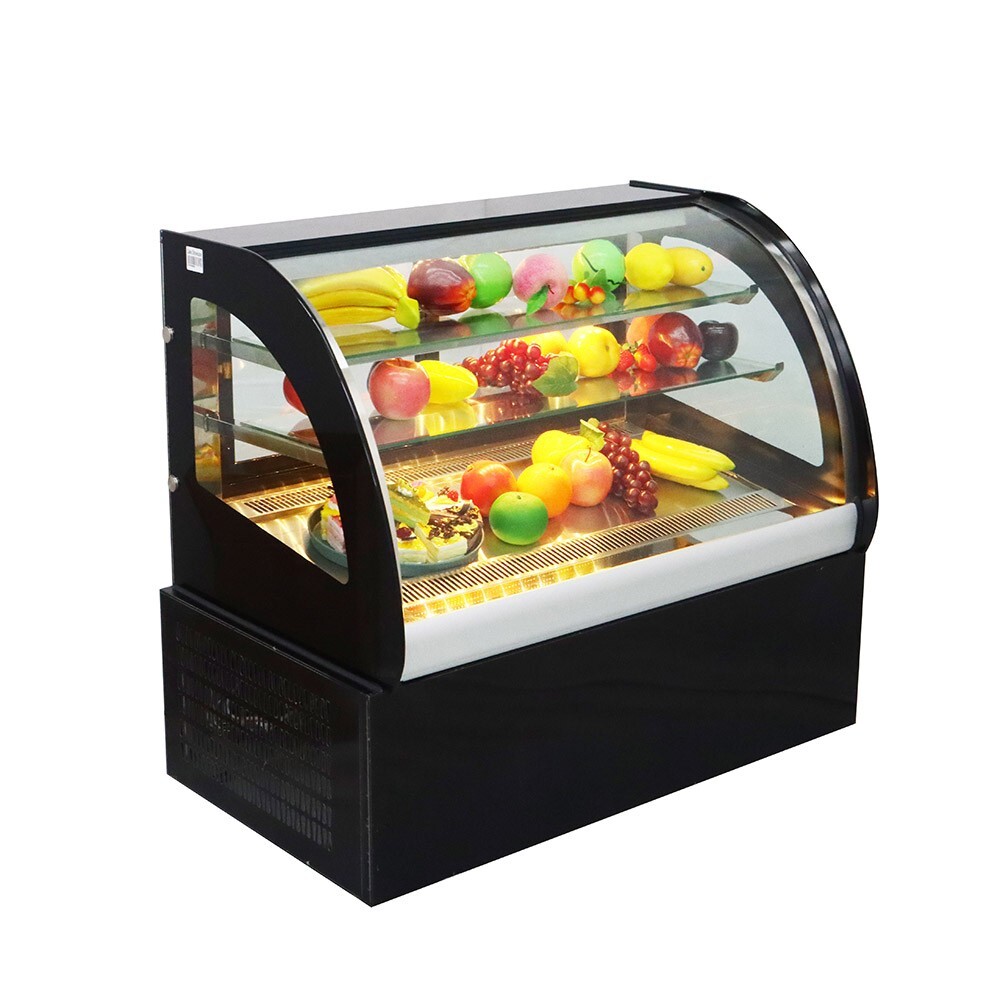 Countertop Display Refrigerators Cake Bakery Showcase Drinking Cooler w/LED 220V