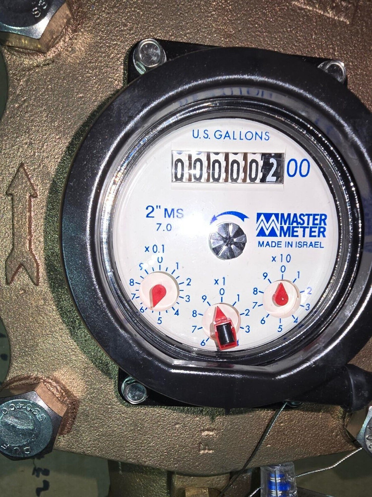 Master Meter 2" water meter with pulse output, flanged