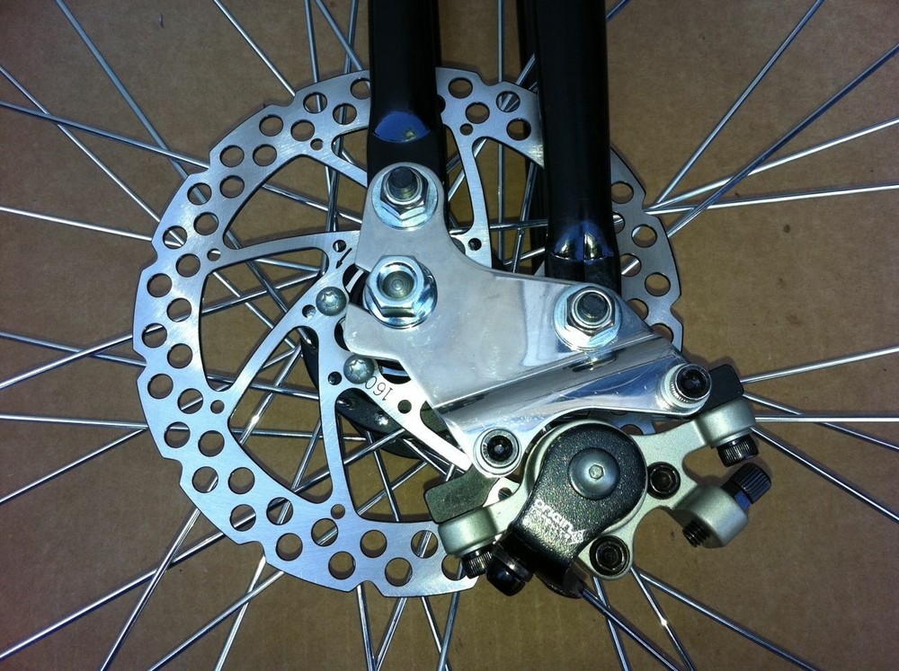 Monark Springer Fork Disc Brake Adapter Stainless Steel