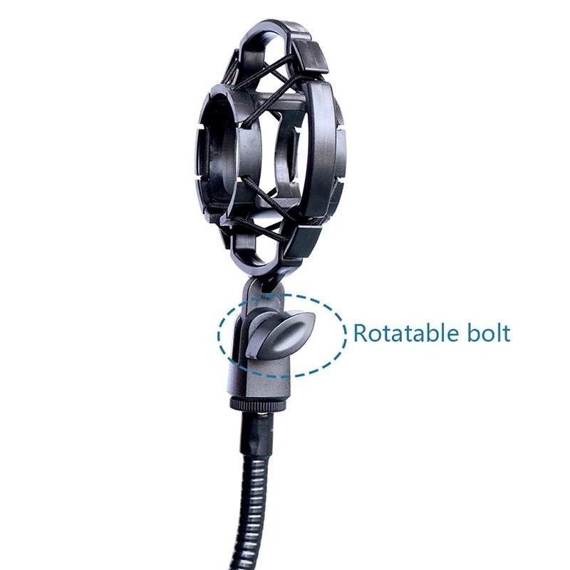 Condenser Microphone Shock Mount Holder 42-46mm Anti Vibration Studio Clip
