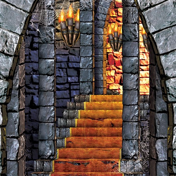 Beistle Stairway, Window & Torch Party Props